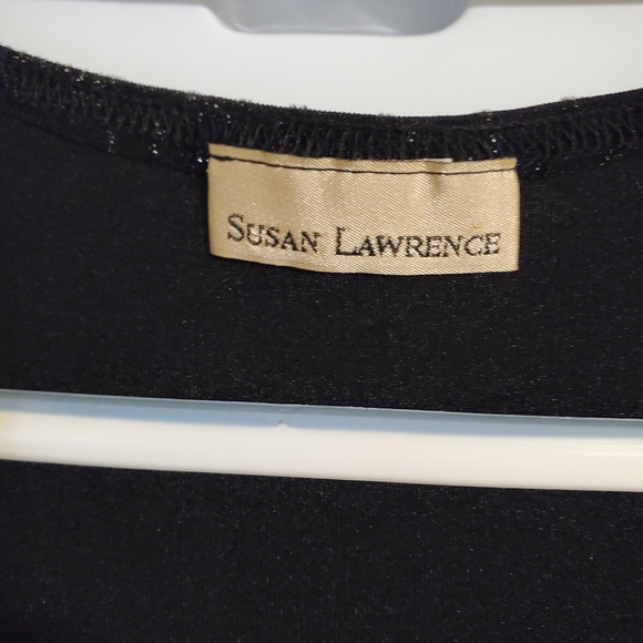 Susan Lawrence black shimmery top - Picture 8 of 8